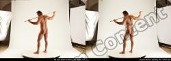 Nude Holding Man White Standing poses - ALL Muscular Short Brown Standing poses - simple 3D Stereoscopic poses Realistic